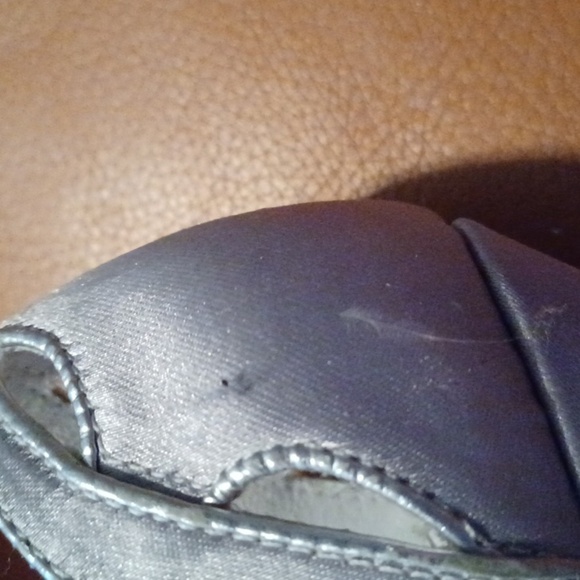 🌺BCBGirls Silver Strappy Heels - Picture 7 of 14